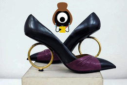 Scene by Suzy: Fishing For Compliments: Artfully Witty Shoes