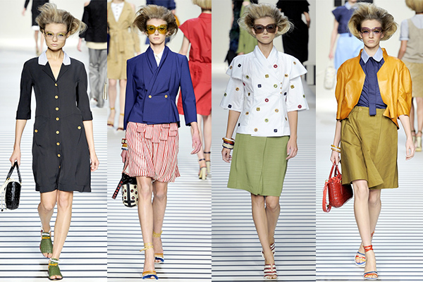 Женская коллекция одежды Fendi весна-лето 2012